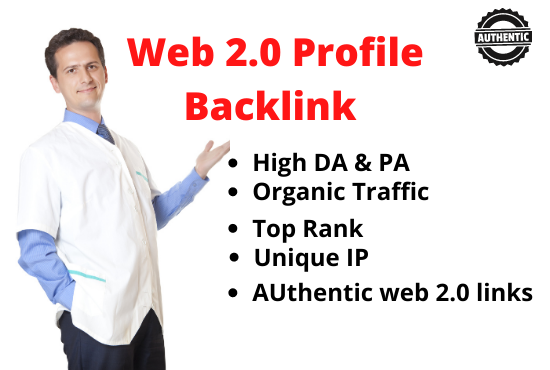 Get your50+ high DA and PA SEO friendly WEB 2.0 profi...