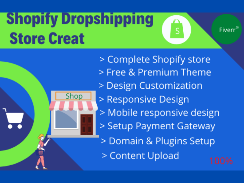 I will build a complete Shopify store for your ecomme...