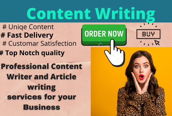 I will do High quality Seo friendly content and Blog,...
