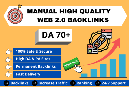 I will do manual high quality web 2.0 backlinks servi...