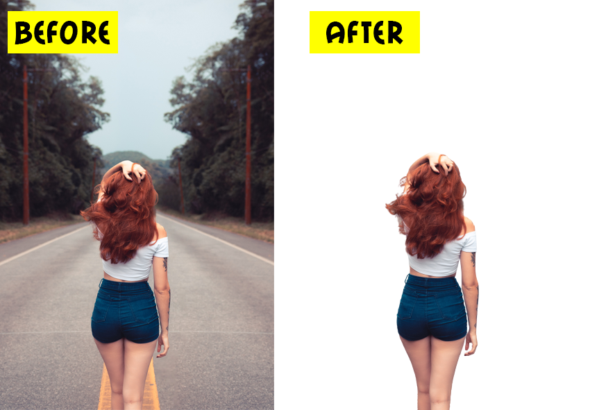 I will remove background from images.