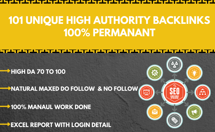 I will manually create 101 high authority profile bac...