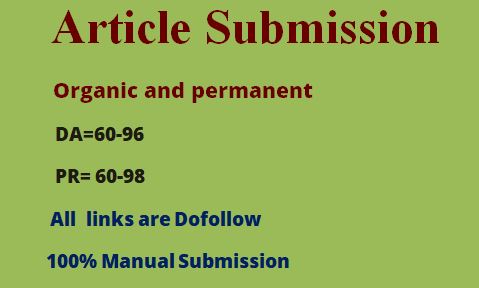 30 article submission backlink as link building on of...