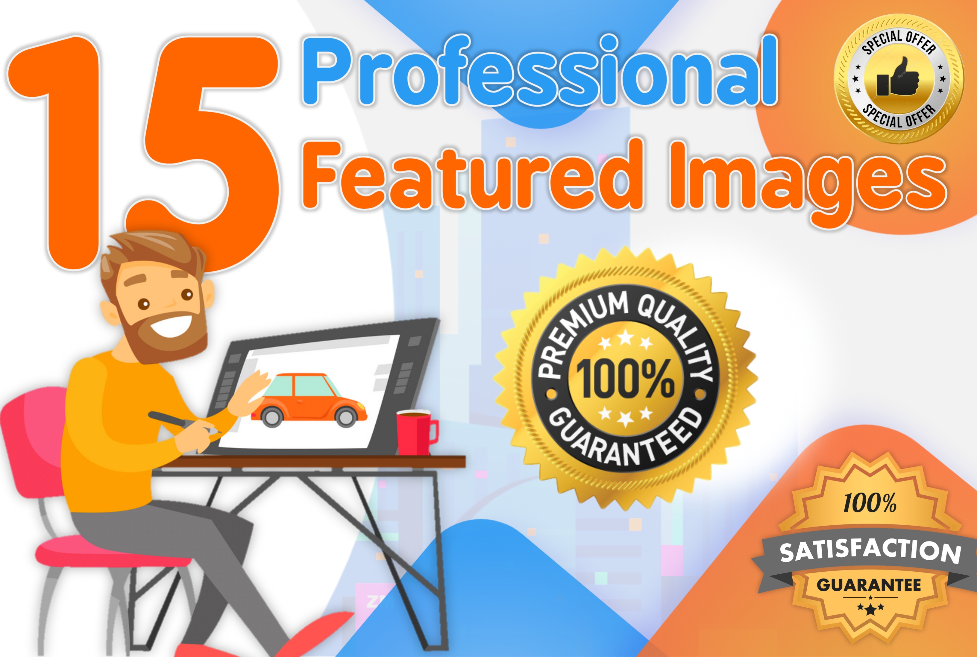 I Will Design 15 Professional Featured Blog Post Imag...