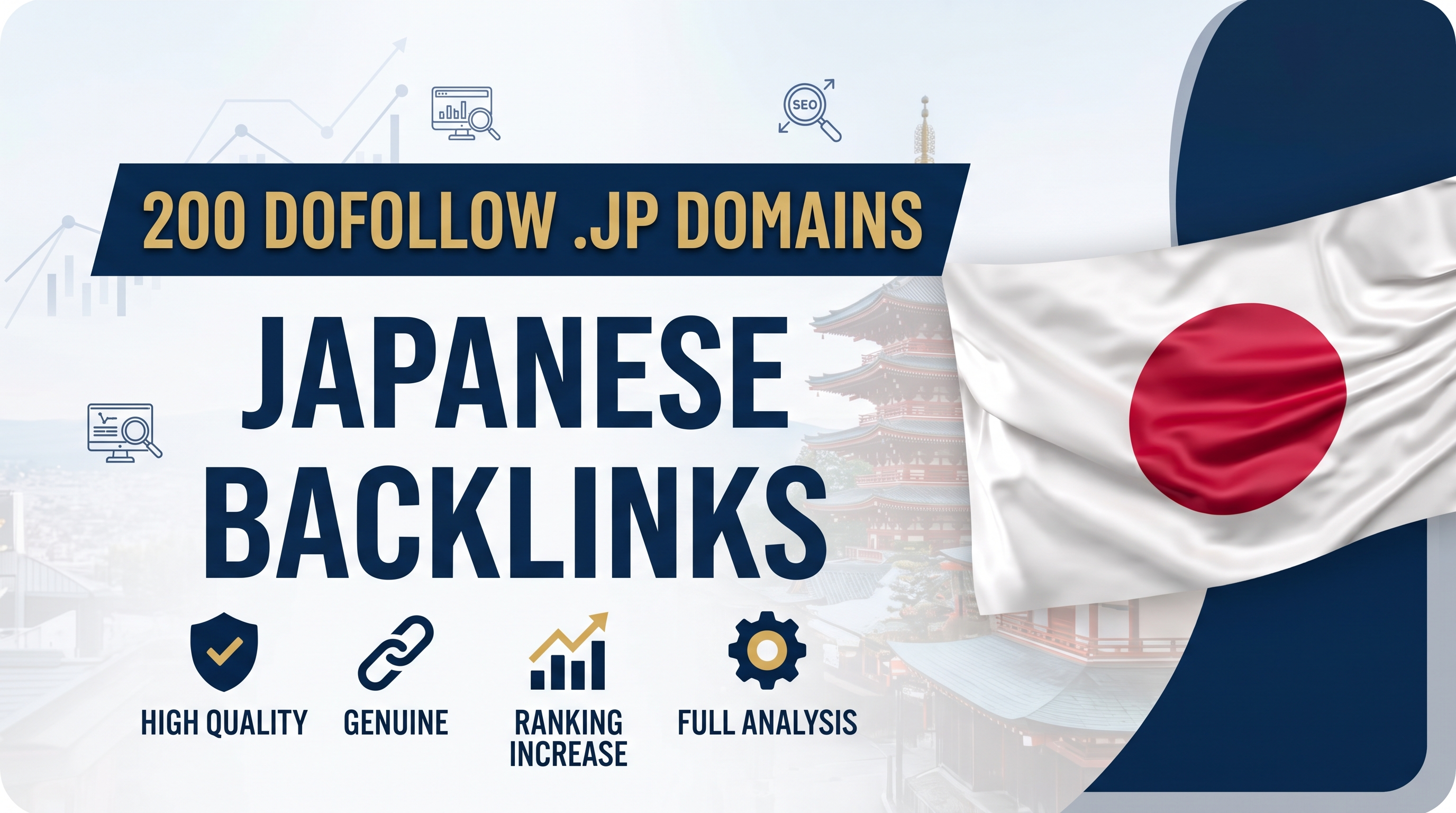 200 Dofollow Japan. jp Domain Backlinks for SEO Ranki...