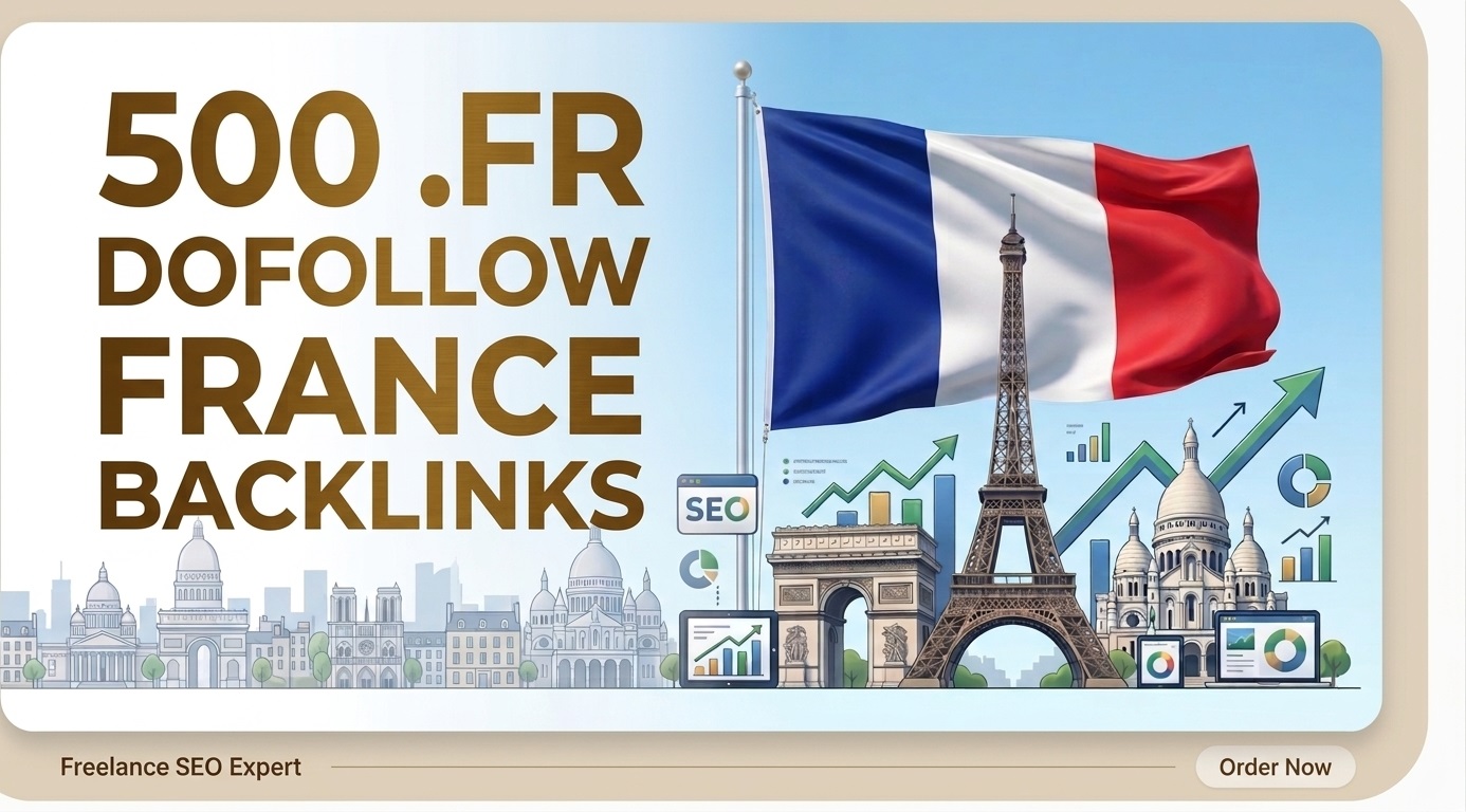 500 Dofollow France. FR Domain Backlinks for High SEO...