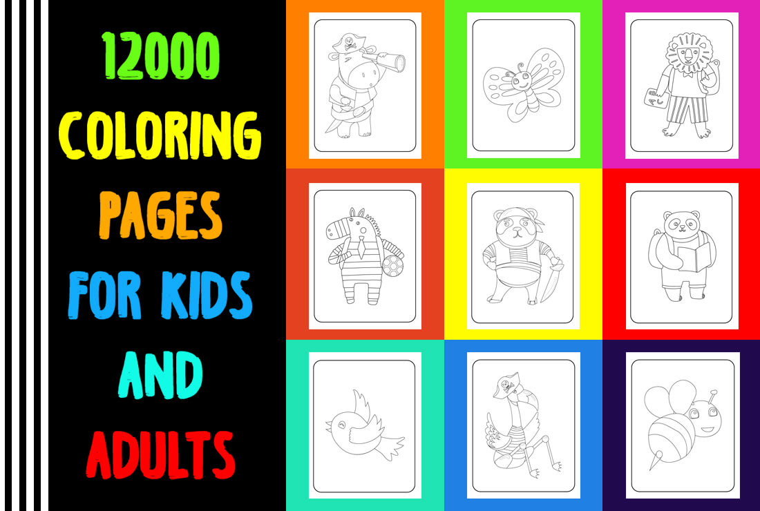 I Can Give You 12000 Unique Coloring Pages For Kids A...