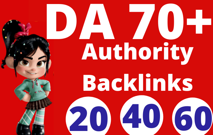 I will create manual backlinks da 70 plus high author...
