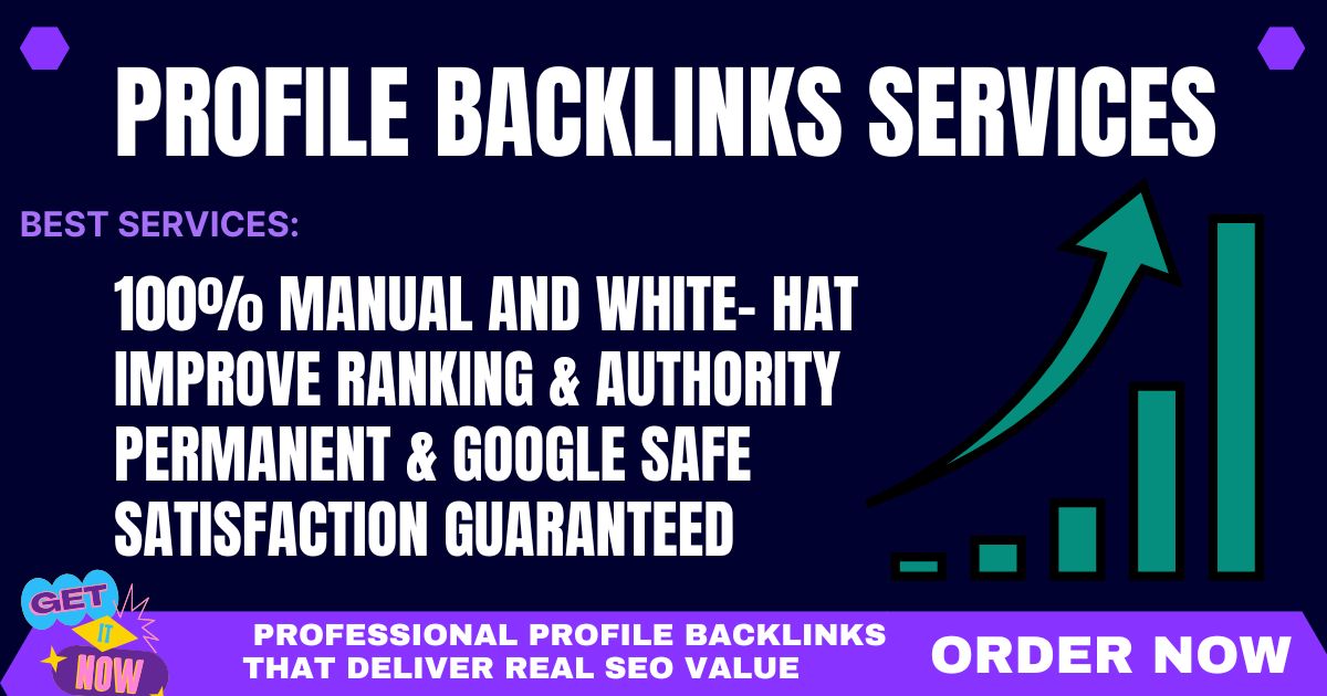 High Authority 100 Profile Backlinks DA 90 Manual &am...