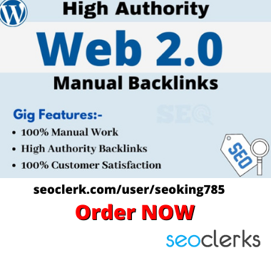 I will Create 20 High Quality Dofollow Web 2.0 Backli...