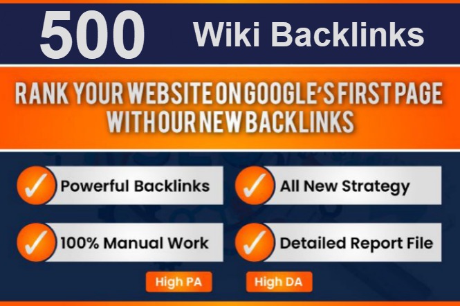I will provide 1000 Wiki Do-follow comment Backlinks ...