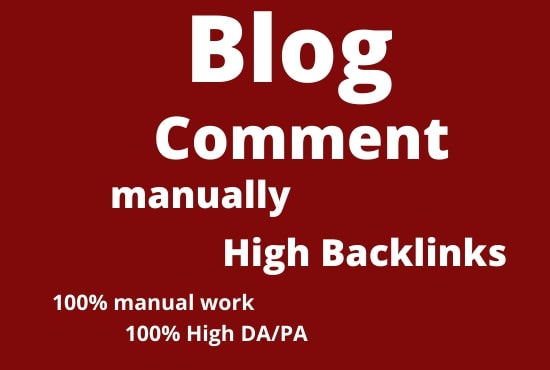 I will provide 50 Blog Comments Backlinks from high q...