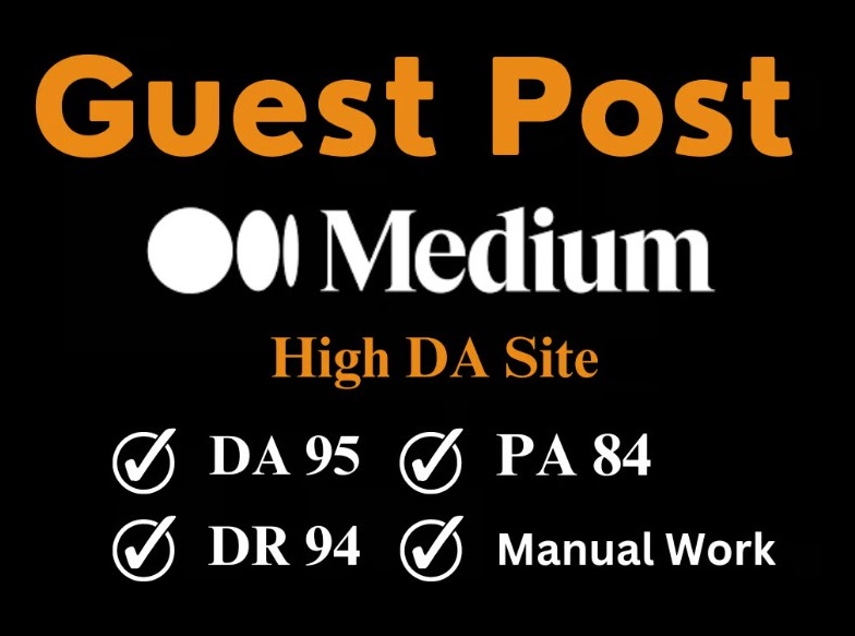 Write and Publish 5 High Quality guest post on Medium...