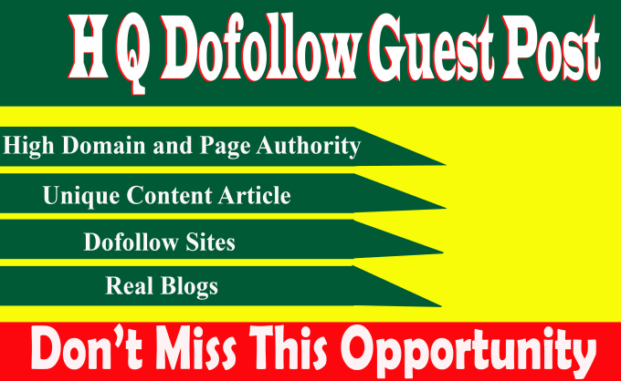 Manually Create 10 high quality guest posts dofollow ...