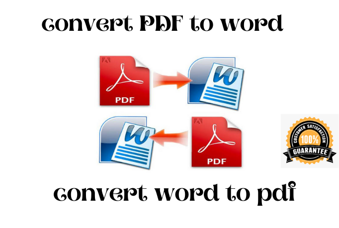 I will convert PDF to word Doc and convert word to PD...