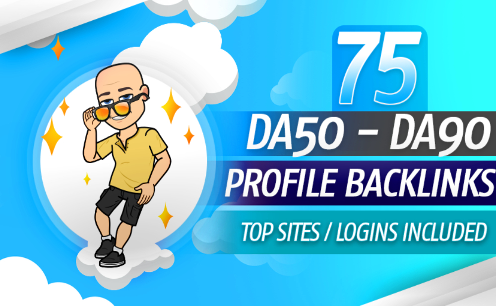 manually create 75 profile backlinks from high author...