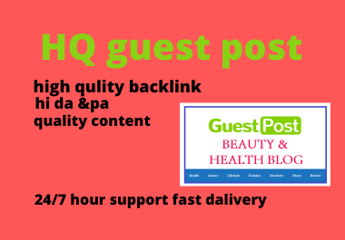 Write and Publish 10 Guest Post on high Authority Uni...