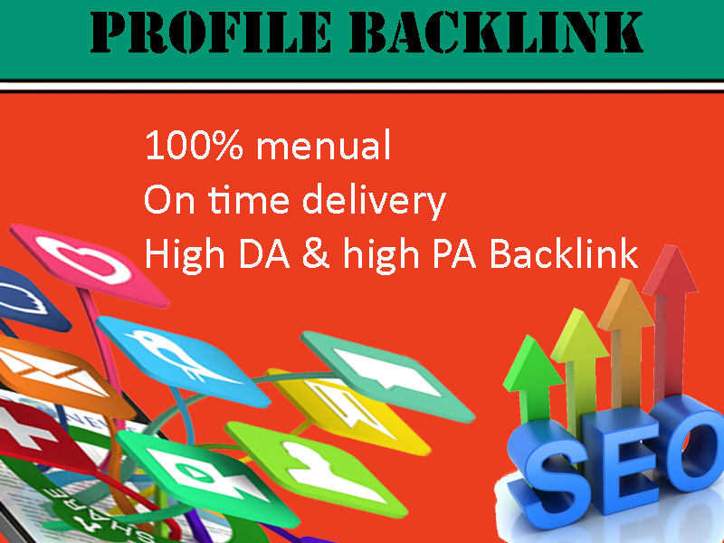 Live 100 Profile Backlinks high authority website