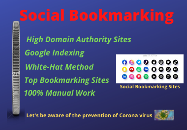 I will manually create 20 social bookmaring to increa...