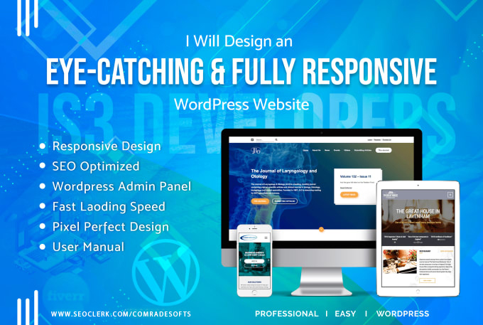 Our Team will design and develop your wordpress websi...