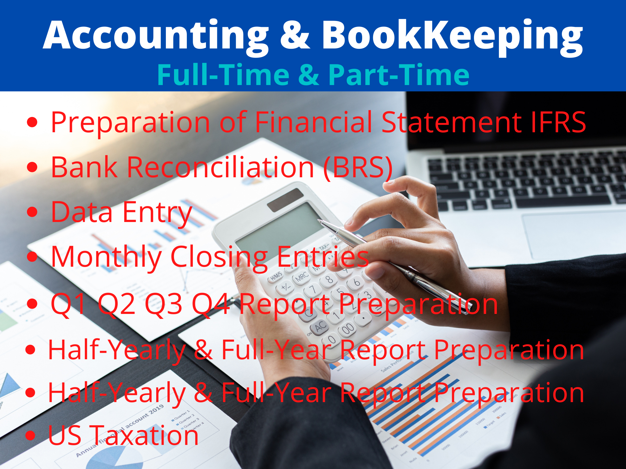 I will do your company accounts in Quick Book & T...