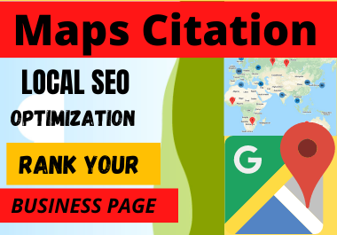 Live 200 Map Citations high Quality backlinks to rank...