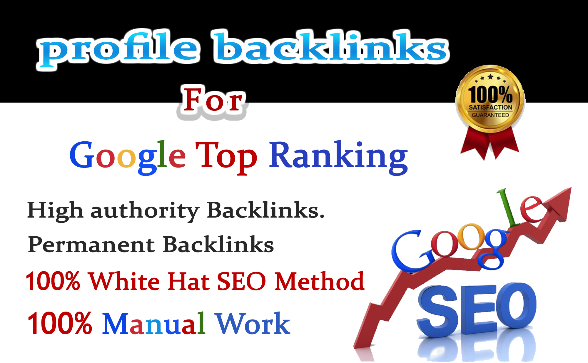 I will provide 70 high da profile backlinks for googl...