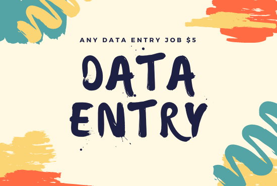 I will do data entry, copy paste on word and excel