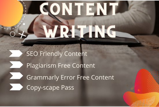 I will write 1500 words SEO friendly Content writing ...