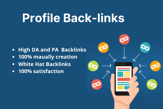 I will provide 100 Dofollow High DA PA profile backli...
