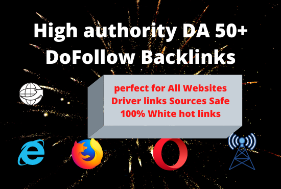 I will provide high quality Dofollow SEO backlinks DA...