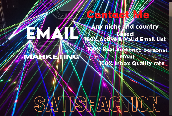 I will collect an active and niche targeted email lis...