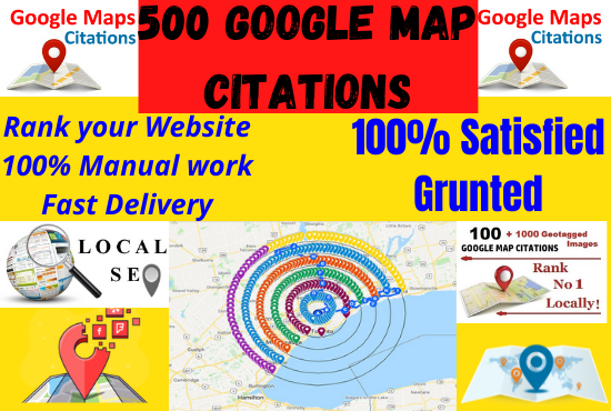 Create 500 Manual Google Map Citations Pointing To Bo...