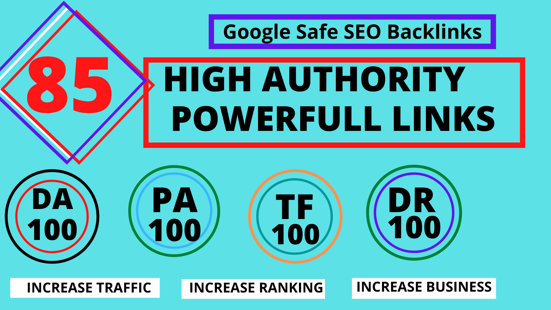 TOP OFFER-Build 85 Unique Domain SEO Backlinks Dofoll...