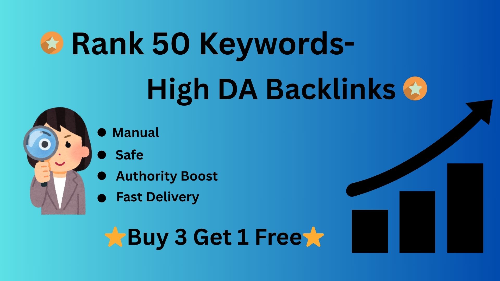 Rank 50 Keywords Backlinks with High DA SEO - Safe &a...