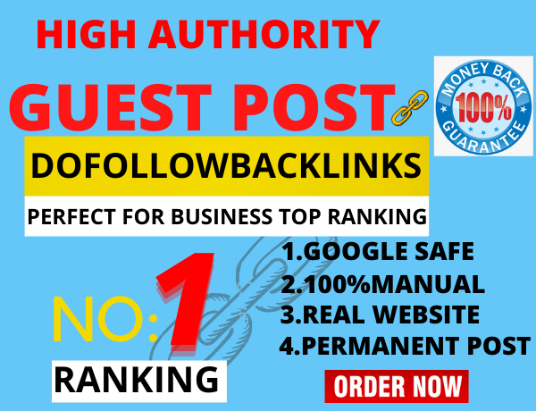 I will write & Published 10 Guest post on High Au...