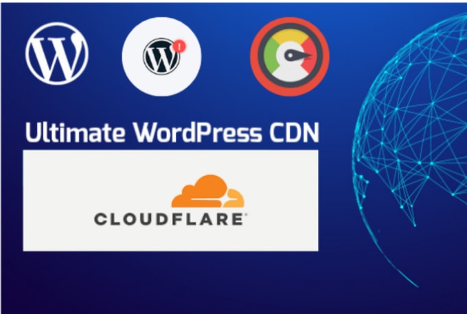 I will install cloudflare CDN setup with free ssl cer...