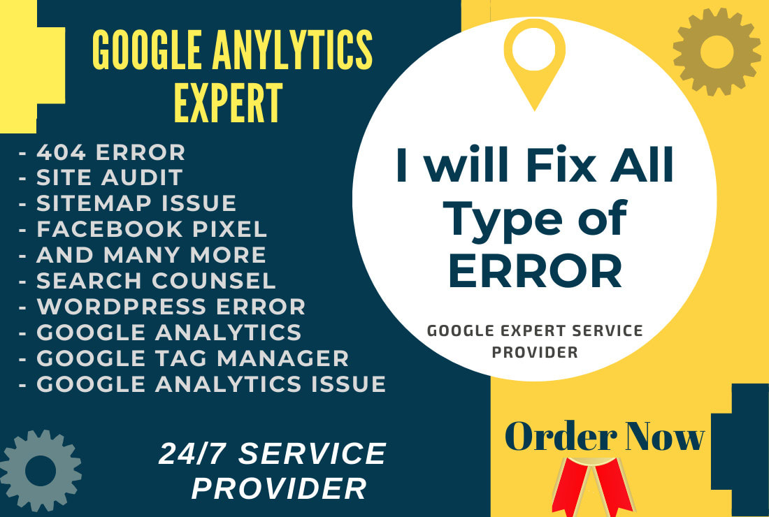 I will setup and fix google analytics issues in 2hour...