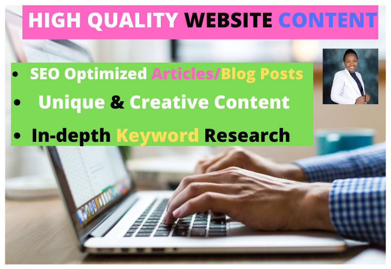 I will write quality business and real estate SEO art...