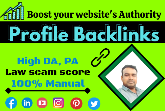 I Will Create High Quality 100 Profile Backlinks On H...