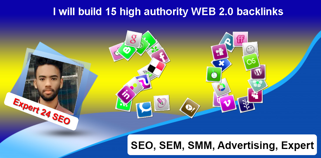 I will build 15 high authority WEB 2.0 backlinks
