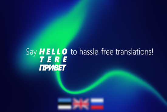 I will translate between english russian and estonian...