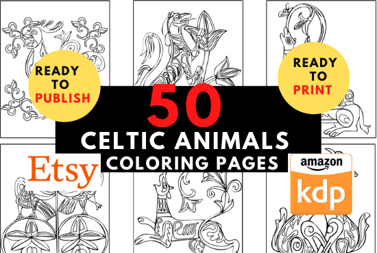 50 Celtic Animals Coloring Pages high converting read...