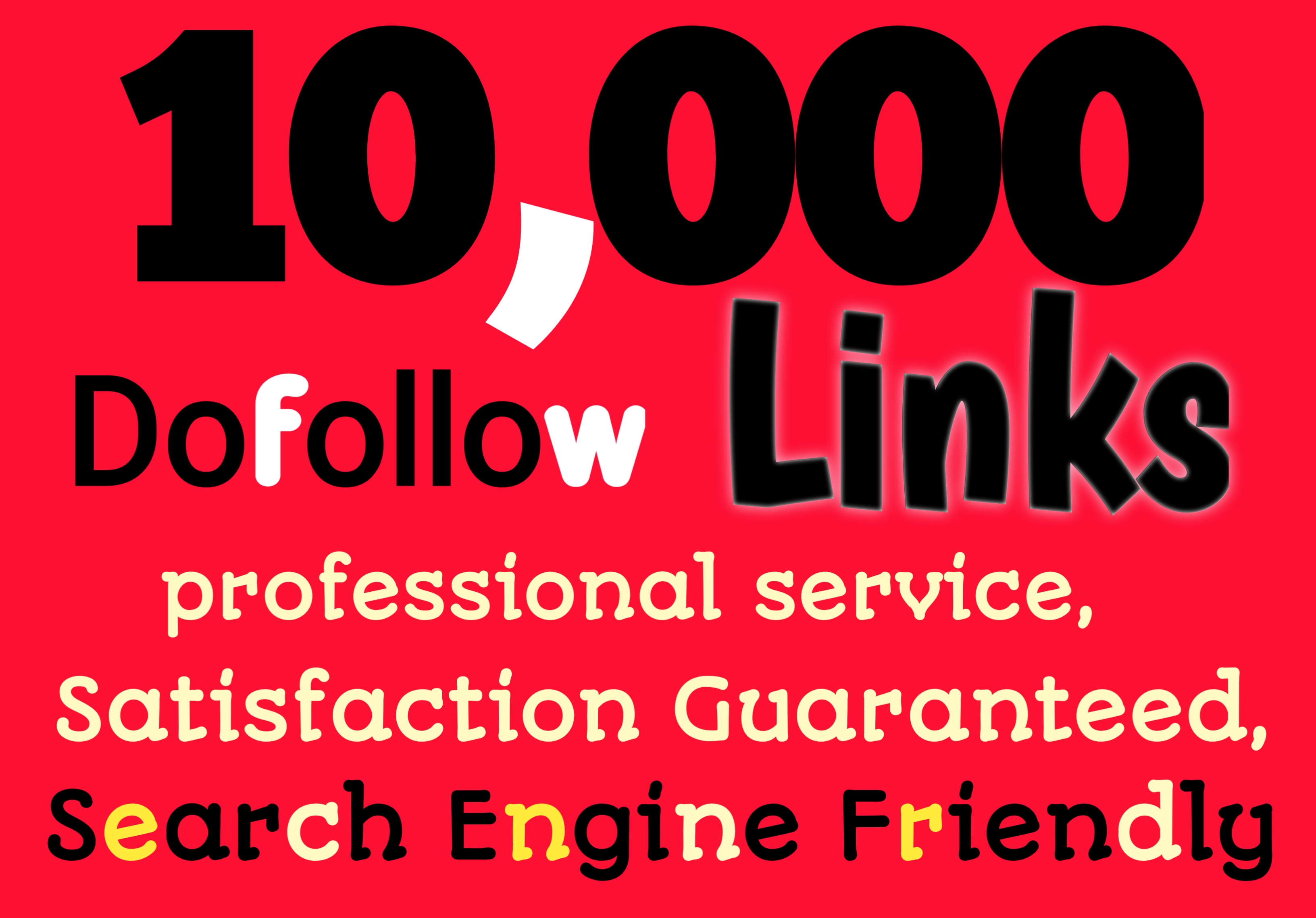 I will create 10,000 high Quality Dofollow Seo Backli...