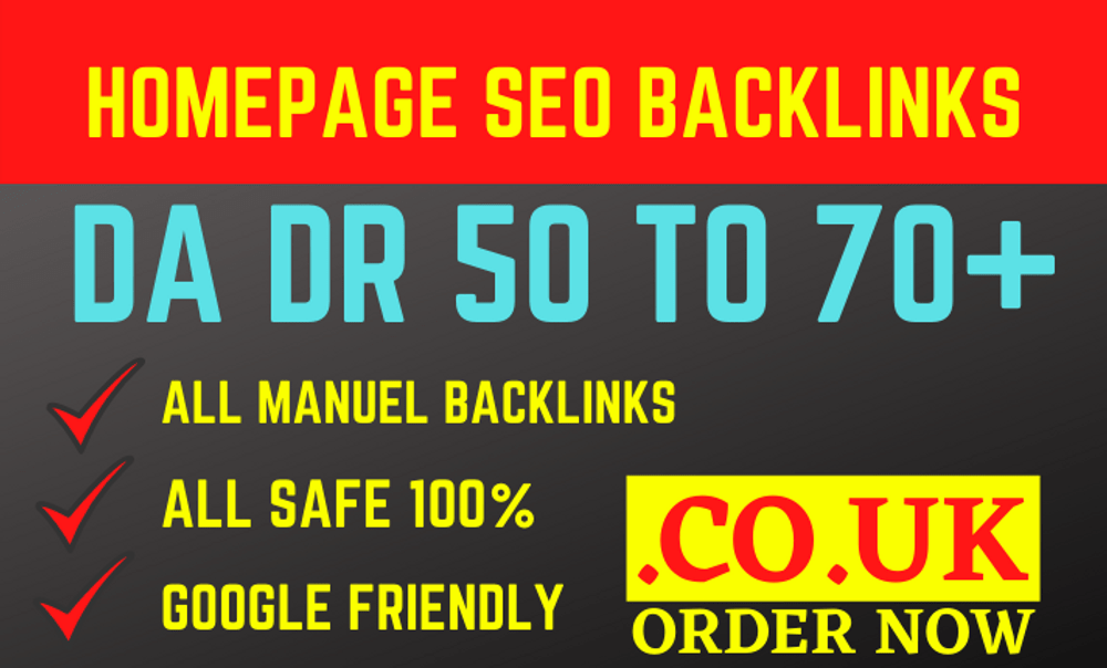 I will make 10 high da homepage backlinks for off pag...