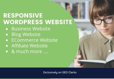 I will build responsive wordpress website for your Bu...