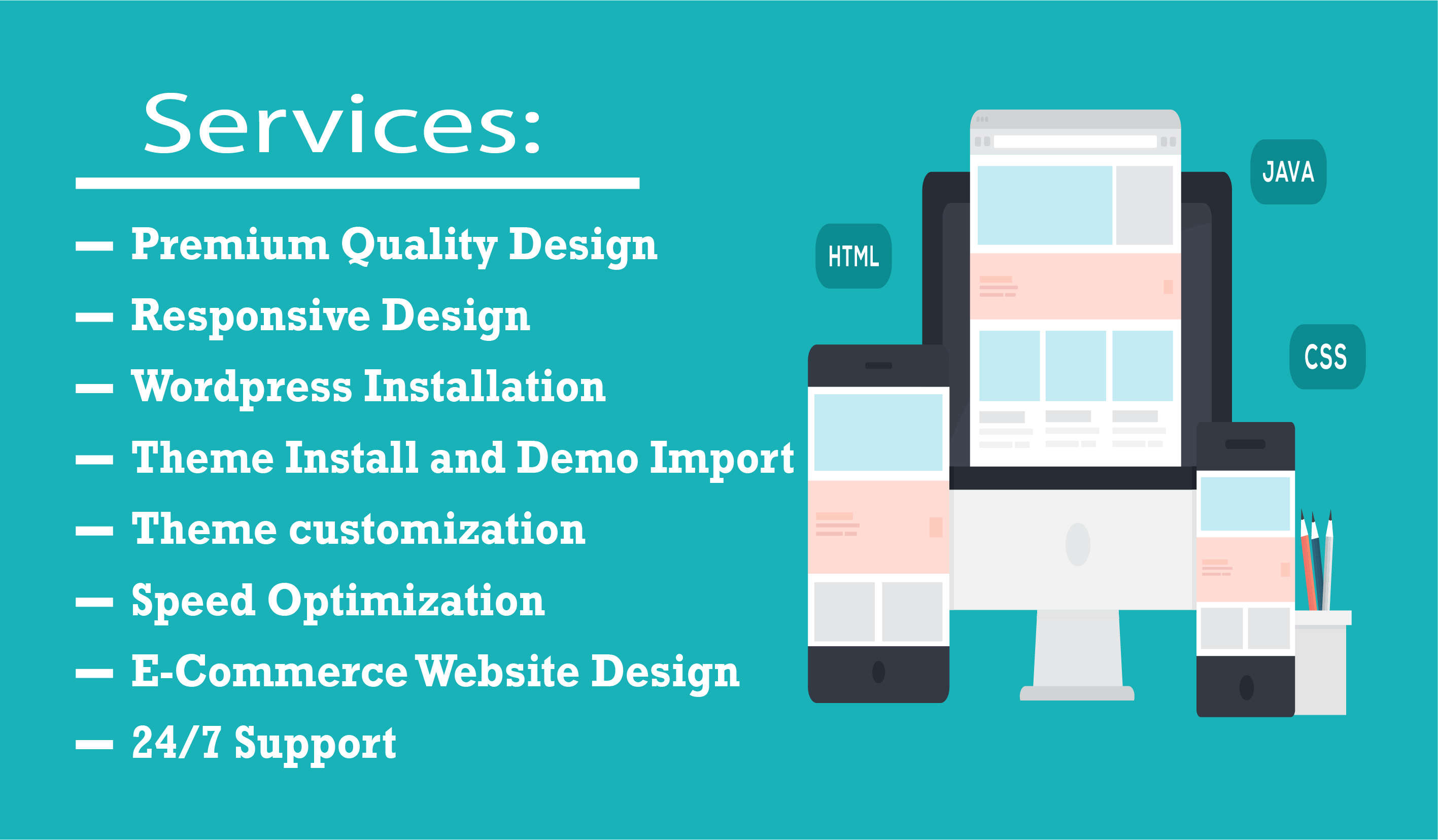 I will do responsive wordpress website design and lan...
