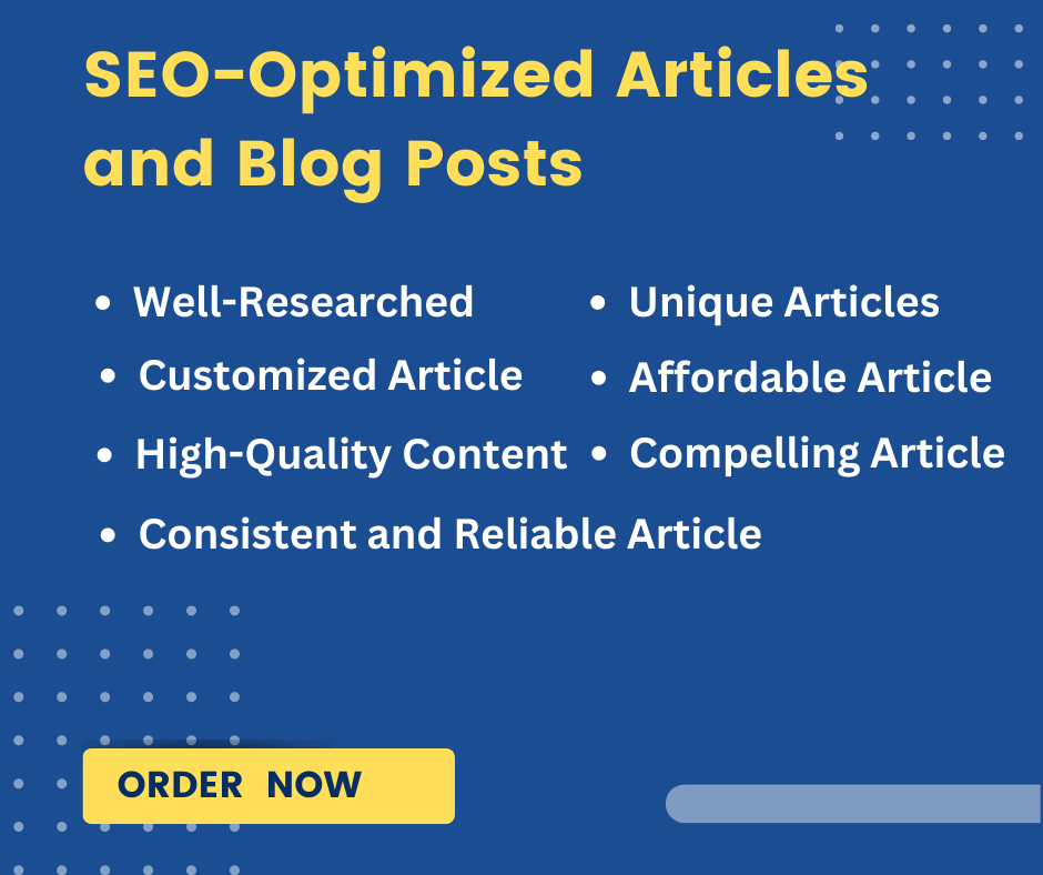 I will write 1000 words SEO optimized articles for yo...
