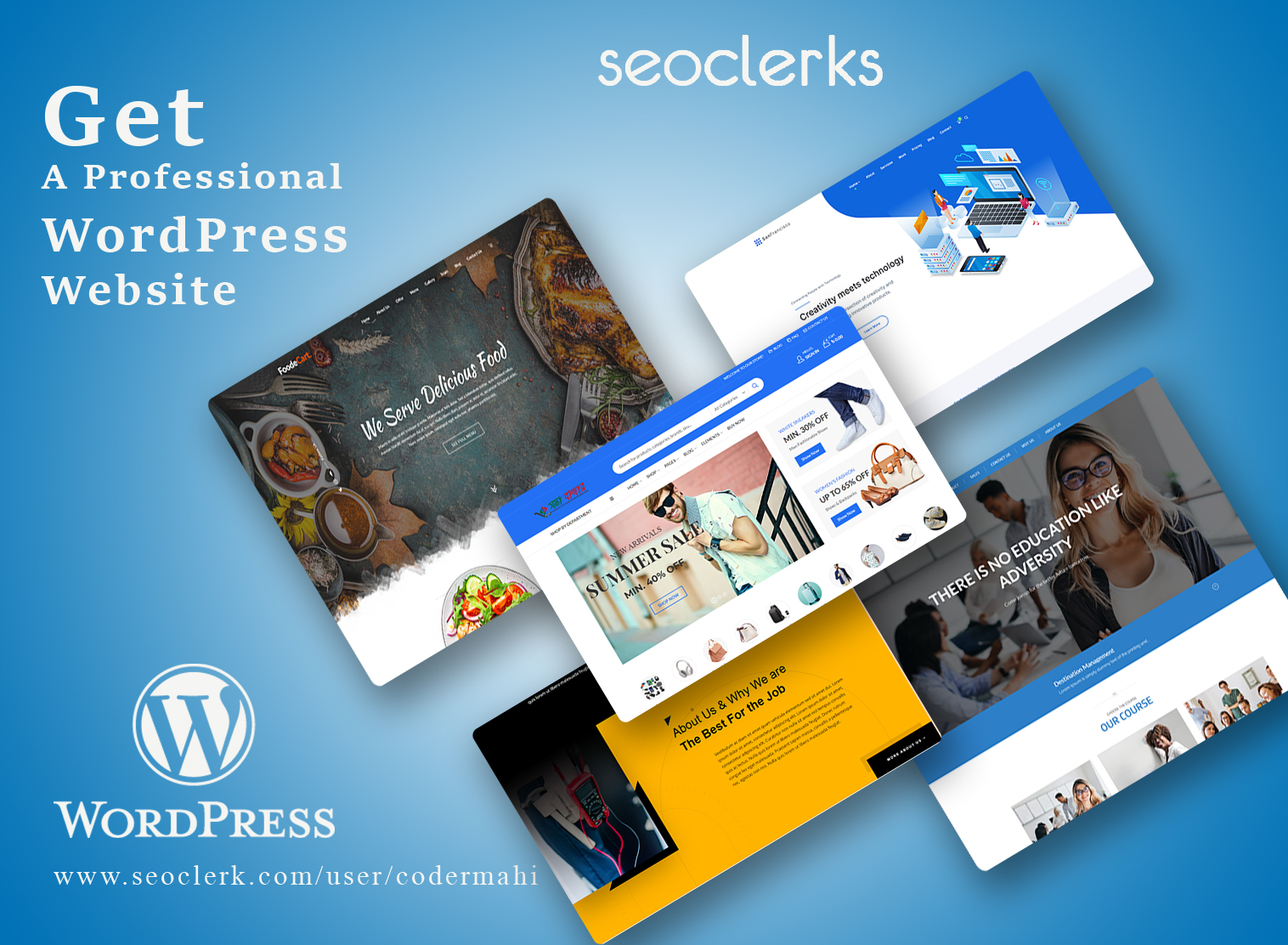 I will design and develop SEO friendly responsive wor...