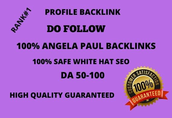 Get 100 High Authority SEO Profile Backlinks